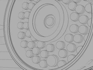 surveillance camera 3D Model