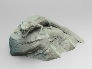 crocodile 3D 프린트 모델
