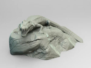 crocodile 3D Print Model