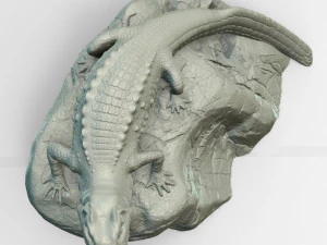 crocodile 3D Print Model
