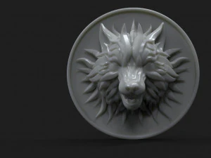 wolf broche 3D printmodel