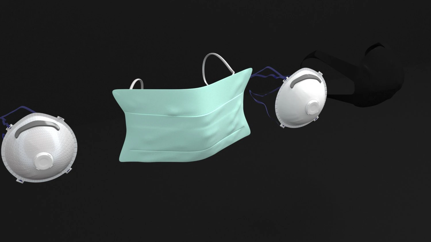 m&aacute;scara Modelo 3D .c4d .max .obj .3ds .fbx .stl .blend 