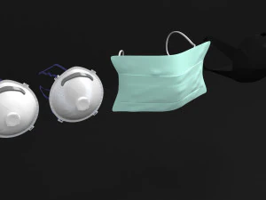 m&aacute;scara Modelo 3D