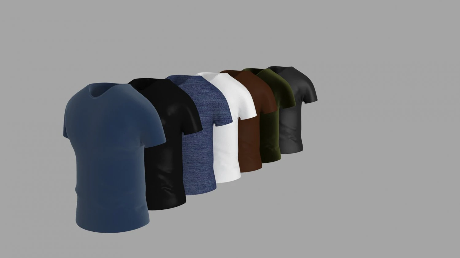 tshirts 3D Model .c4d .max .obj .3ds .fbx .stl .blend 