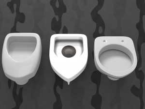 pisbak urinal Model 3D
