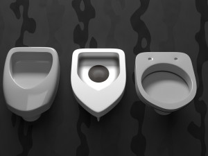 pisbak urinal Model 3D