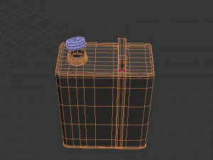 motor oil can 3D Model