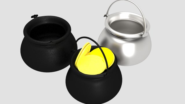 pot Model 3D .c4d .max .obj .3ds .fbx .stl .blend 
