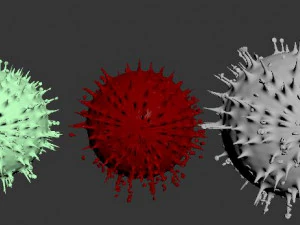coronav&iacute;rus Modelo 3D