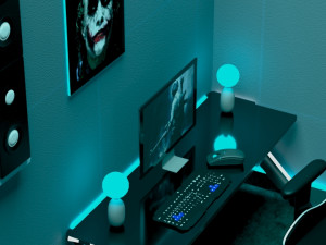 gaming room Model 3D