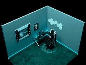 gaming room Model 3D