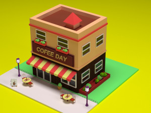 coffeday resturent 3D Model