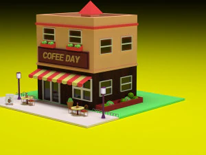 coffeday resturent 3D Model