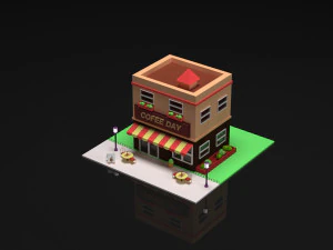 coffeday resturent 3D Model