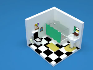 バスルーム 3Dモデル
