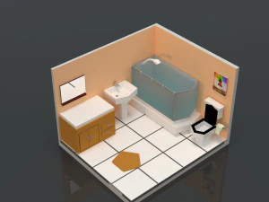 ванна кімната 3D Модель