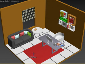 living room Modèle 3D