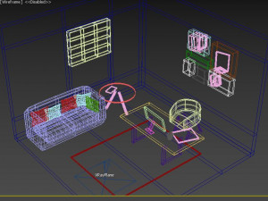 living room Modèle 3D