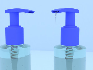 hand sanitizer bottel Modello 3D