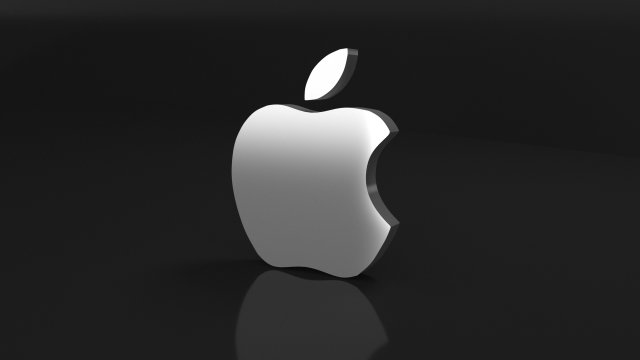apple logo 3D 模型 .c4d .max .obj .3ds .fbx .stl .blend 