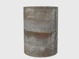rusty oil drum 3D Model