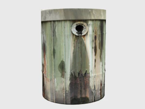 rusty oil drum 3D Model