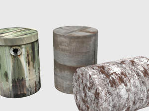 rusty oil drum Modelo 3D