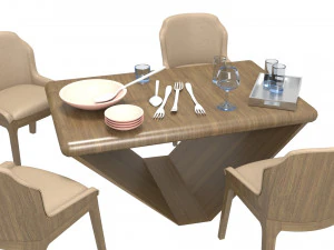 mesa de jantar Modelo 3D