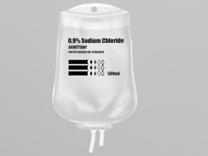iv bag 500ml Model 3D