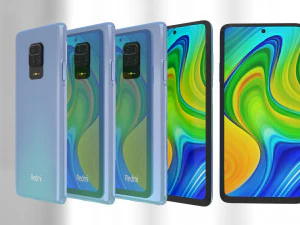 xiaomi redmi note 9 pro 3D Model