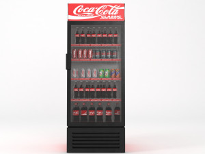 coca cola fridge Model 3D