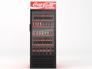 coca cola buzdolabı 3D Model