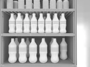 coca cola buzdolabı 3D Model