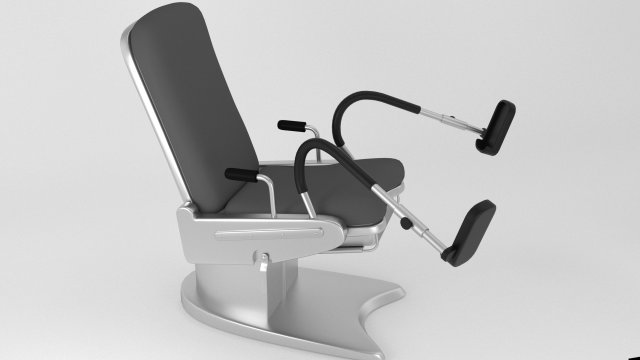 gynecology chair 3D Model .c4d .max .obj .3ds .fbx .stl .blend 