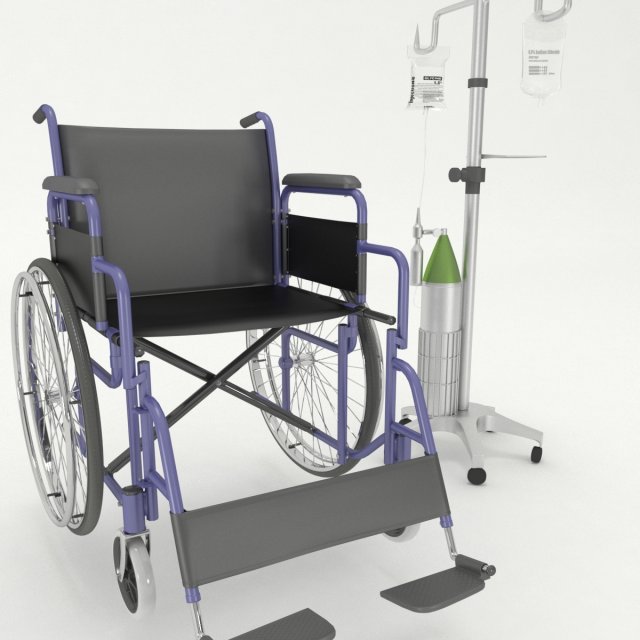 wheelchair c4d download