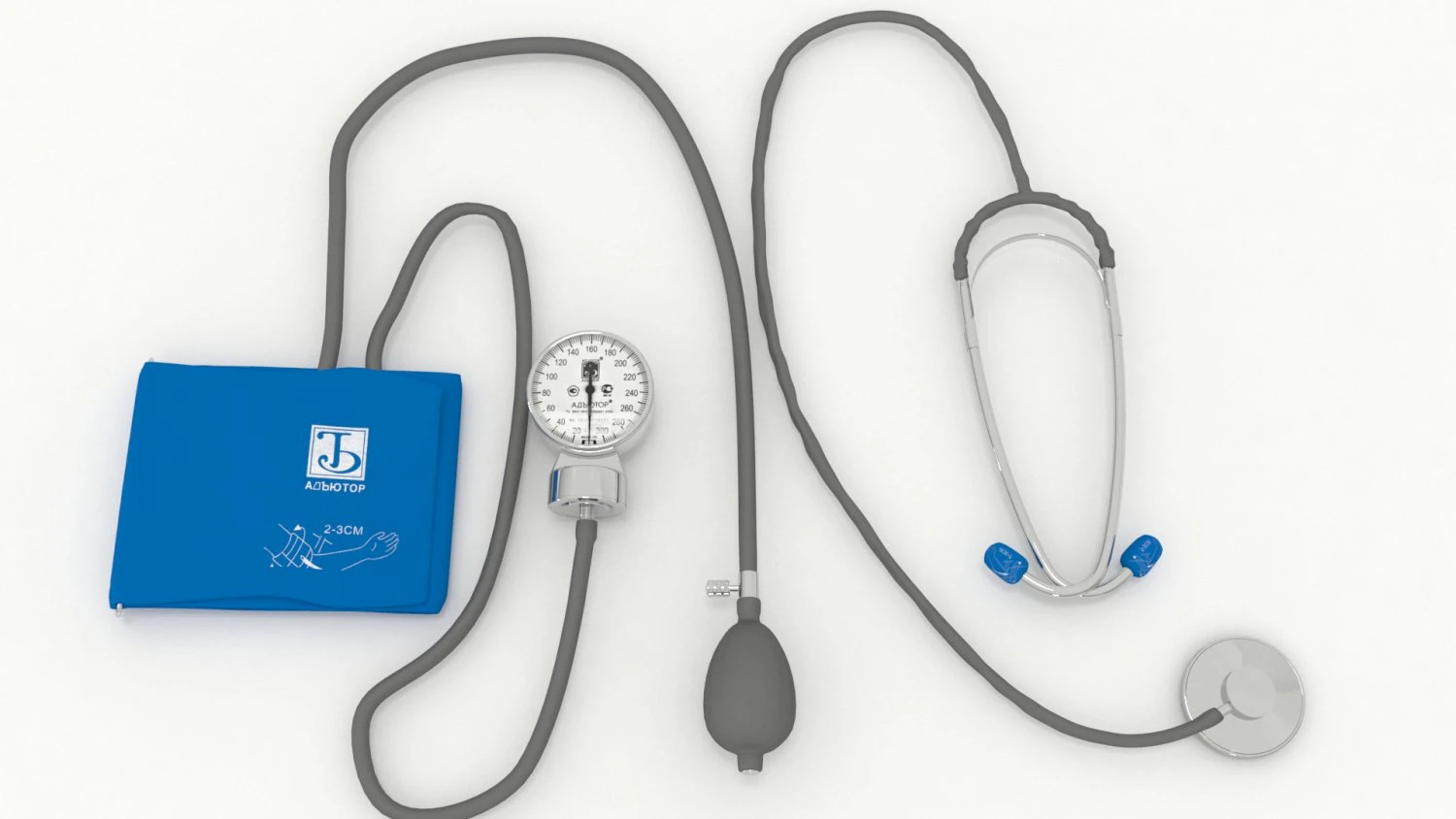 blood pressure monitor 3D Model .c4d .max .obj .3ds .fbx .stl .blend