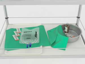 medical table trolly 3D 모델