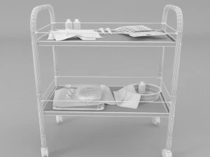 medical table trolly 3D Model