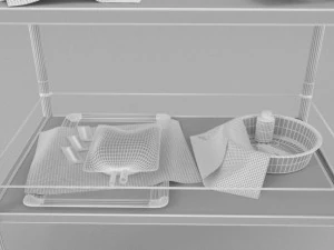 medical table trolly 3D Model
