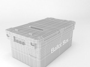 ballot box 3D मॉडल