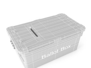 ballot box 3D मॉडल