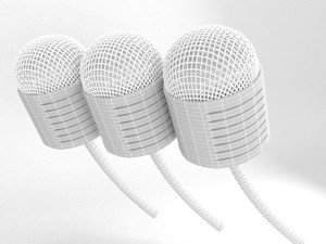 microphone 3D मॉडल