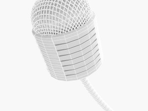 microphone 3D मॉडल