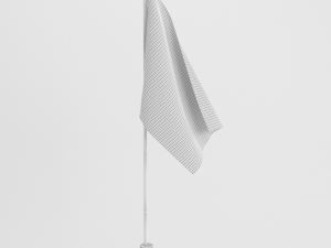 democratic party flag 3D Model