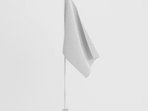 democratic party flag 3D Model