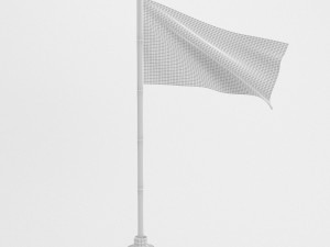 democratic party flag 3D Model