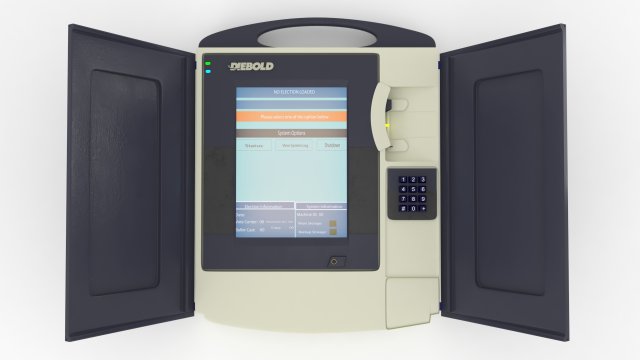 voting machine Model 3D .c4d .max .obj .3ds .fbx .stl .blend 