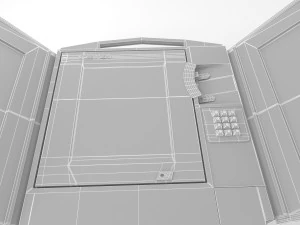 투표 기계 3D 모델