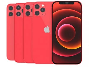 iphone 12 pro all colours set 3D Model