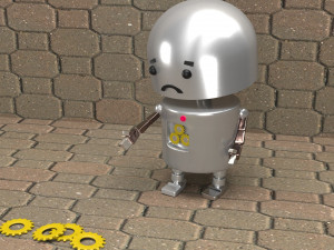sad robot 3D 모델